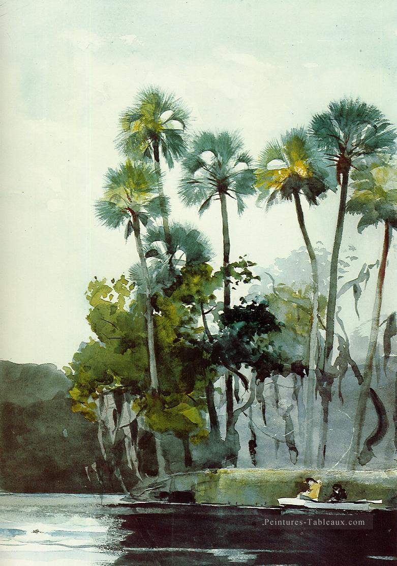Rivière Homosassa Winslow Homer aquarelle Peintures à l'huile